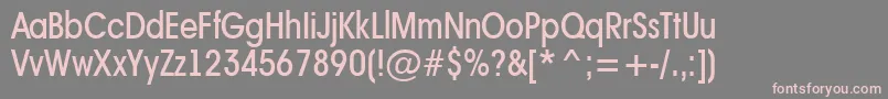AAvantenrmedium Font – Pink Fonts on Gray Background