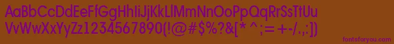 AAvantenrmedium Font – Purple Fonts on Brown Background