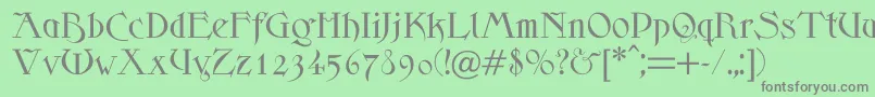 Scythe Font – Gray Fonts on Green Background