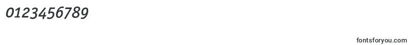 フォントOfficinasansmediumoscItalic – 数字と数値のためのフォント