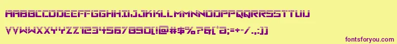 Vikingsquadhalf Font – Purple Fonts on Yellow Background