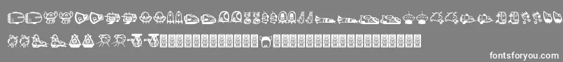 Ovnidcoxy Font – White Fonts on Gray Background