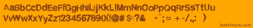 En savoir plus sur la police CityburnР™ Police CityburnР™ – polices brunes sur fond orange