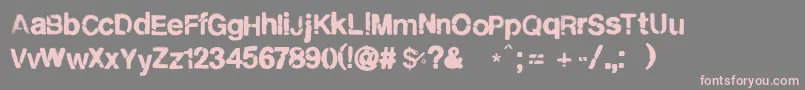 More about CityburnР™ Font CityburnР™ Font – Pink Fonts on Gray Background
