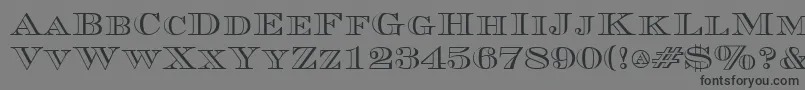 CurrencyoutlineRegular Font – Black Fonts on Gray Background