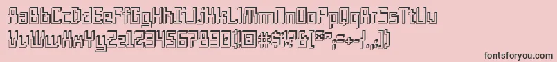 Templos Font – Black Fonts on Pink Background