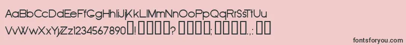 Fonte OldRepublic – fontes pretas em um fundo rosa