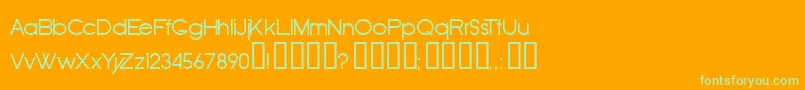 OldRepublic Font – Green Fonts on Orange Background