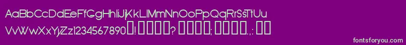 OldRepublic Font – Green Fonts on Purple Background