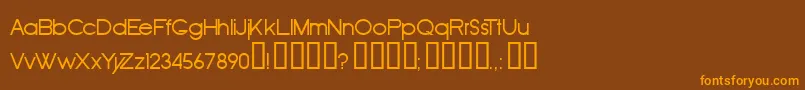 OldRepublic Font – Orange Fonts on Brown Background