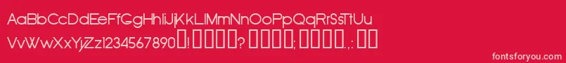 OldRepublic Font – Pink Fonts on Red Background