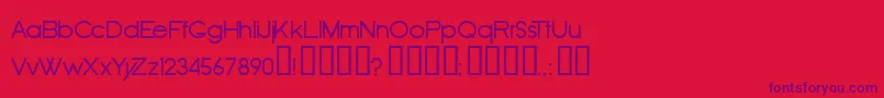 OldRepublic-Schriftart – Violette Schriften auf rotem Hintergrund