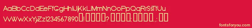 OldRepublic Font – Yellow Fonts on Red Background