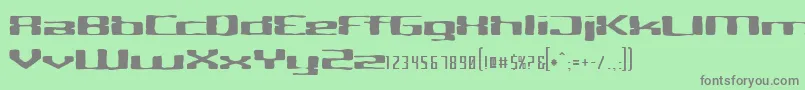 CriminalhandExtended Font – Gray Fonts on Green Background