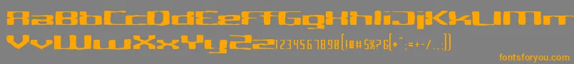 CriminalhandExtended Font – Orange Fonts on Gray Background