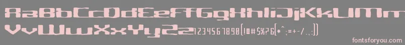 CriminalhandExtended Font – Pink Fonts on Gray Background