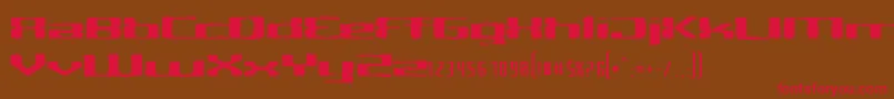 CriminalhandExtended Font – Red Fonts on Brown Background