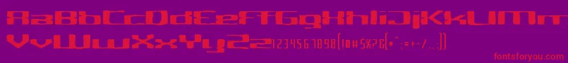 CriminalhandExtended Font – Red Fonts on Purple Background