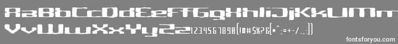 CriminalhandExtended Font – White Fonts on Gray Background