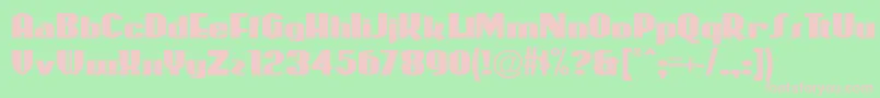 Coasterp Font – Pink Fonts on Green Background