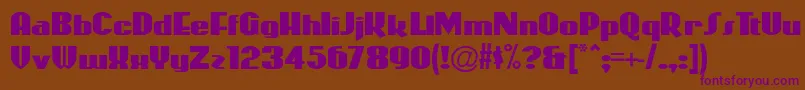 Coasterp Font – Purple Fonts on Brown Background