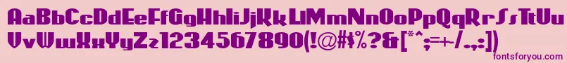 Coasterp Font – Purple Fonts on Pink Background