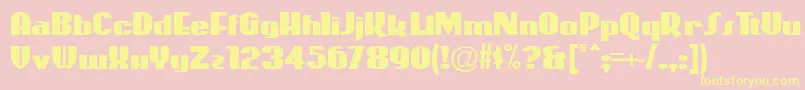 Więcej informacji o czcionce Coasterp Czcionka Coasterp – żółte czcionki na różowym tle