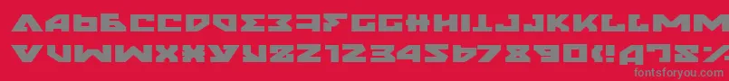 NyetExpanded Font – Gray Fonts on Red Background