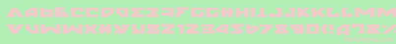 NyetExpanded Font – Pink Fonts on Green Background