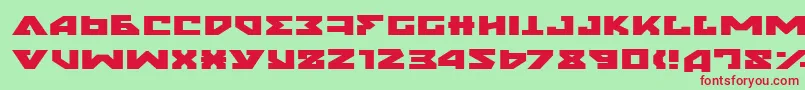 NyetExpanded Font – Red Fonts on Green Background