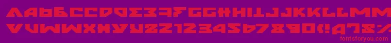 NyetExpanded Font – Red Fonts on Purple Background