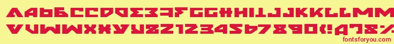 NyetExpanded Font – Red Fonts on Yellow Background