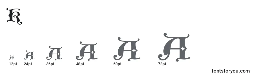Kingxt Font Sizes