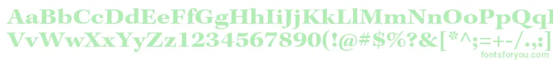 KeplerstdBoldext Font – Green Fonts on White Background