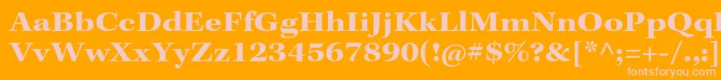 KeplerstdBoldext Font – Pink Fonts on Orange Background