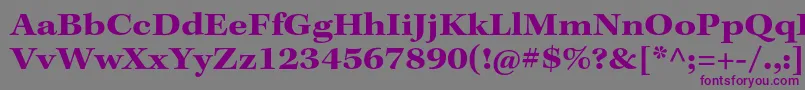 KeplerstdBoldext Font – Purple Fonts on Gray Background