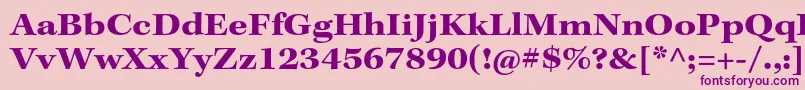 KeplerstdBoldext Font – Purple Fonts on Pink Background