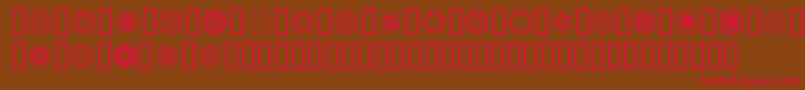Runningncircles Font – Red Fonts on Brown Background