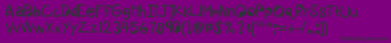 Kbgoogleyeyes Font – Black Fonts on Purple Background