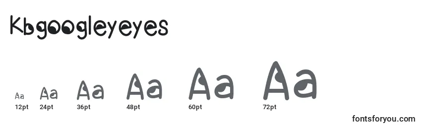 Размеры шрифта Kbgoogleyeyes