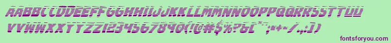 Johnnytorchgradital Font – Purple Fonts on Green Background