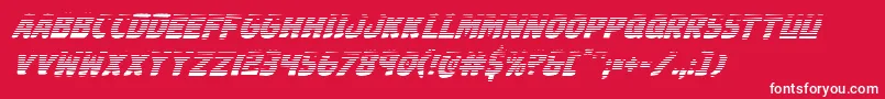 Johnnytorchgradital Font – White Fonts on Red Background