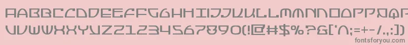 Jumptroopscond-fontti – harmaat kirjasimet vaaleanpunaisella taustalla