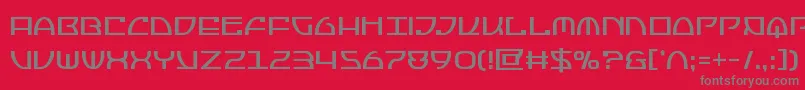 Jumptroopscond Font – Gray Fonts on Red Background