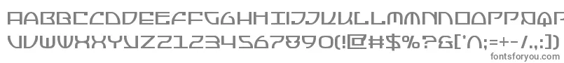 フォントJumptroopscond – 白い背景に灰色の文字
