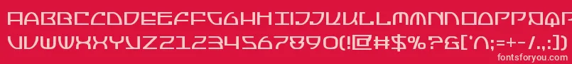 Jumptroopscond Font – Pink Fonts on Red Background
