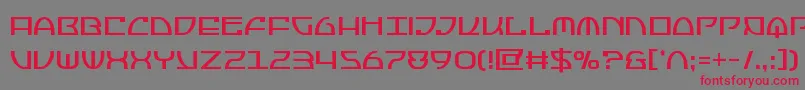 Jumptroopscond Font – Red Fonts on Gray Background