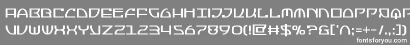 フォントJumptroopscond – 灰色の背景に白い文字