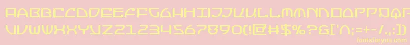 Jumptroopscond Font – Yellow Fonts on Pink Background