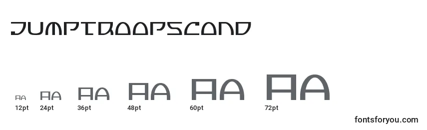Jumptroopscond Font Sizes